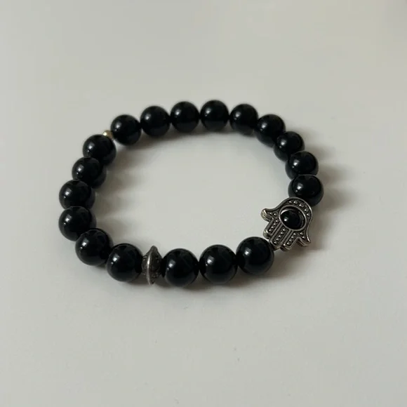 Hamsa Hand Protection Stone Bracelet 3/$25 - Picture 7 of 8